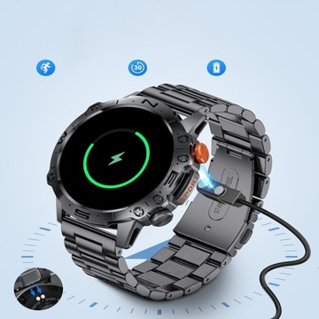 SMARTWATCH МУЖСКИЕ СПОРТИВНЫЕ ЧАСЫ МОНИТОР АРТЕРИАЛЬНОГО ДАВЛЕНИЯ ШАГОМЕТР