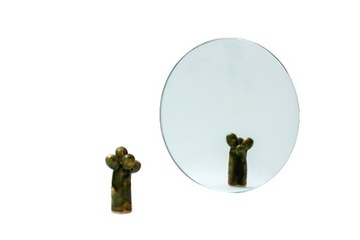 Lustro do makramy okrągłe, koło - fi 26 cm