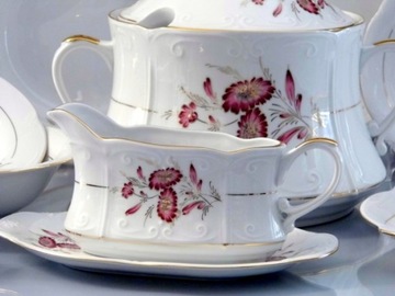 023 КОФЕЙНЫЙ СЕРВИС 1/3 Маргаретка Пурпурова КАМЕЛИЯ МАЛЬЦЕР ФАРФОР