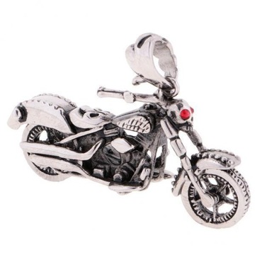 2xMęski gotycki motocykl ze stali nierdzewnej 316L