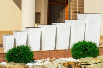 ЦВЕТОЧНЫЙ ВАЗ БЕЛЫЙ КОВРИК ЦВЕТОЧНАЯ ЯЩИКА САДОВАЯ ЯЩИКА ДЛЯ БАЛКОНА + ВСТАВКА