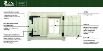 OKIENNICE DREWNIANE TYPU ECO 50/50cm