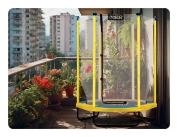 САДОВЫЙ БАТУТ ДЛЯ ДОМА 140см 4 фута НЕОСПОРТ ДЛЯ ДЕТЕЙ