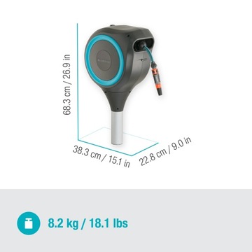 Шланг Gardena RollUp S для садовой катушки, 15 м, 11 мм, морозостойкий круглый год