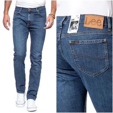 LEE RIDER MĘSKIE SPODNIE JEANSOWE ZWĘŻANE SLIM