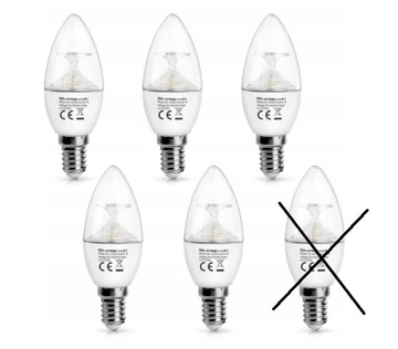 Żarówki Świecowe LED Shine Hai E14 2700K