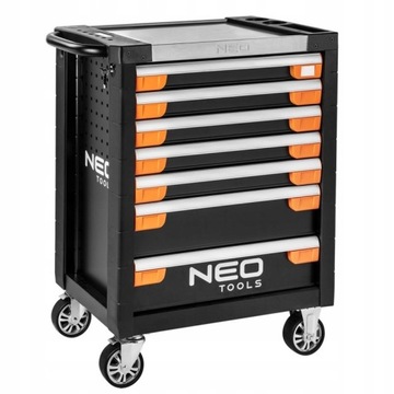 Шкаф для инструментов с 7 ящиками PRO NEO Tools + INSERTS