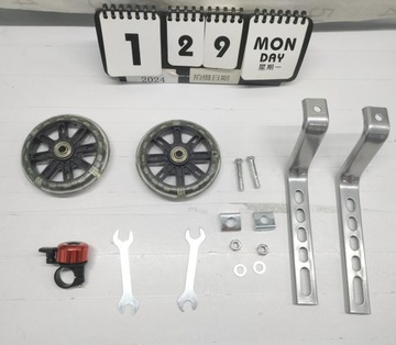 ДЕТСКИЕ БОКОВЫЕ ПОДДЕРЖИВАЮЩИЕ КОЛЕСА ДЛЯ ВЕЛОСИПЕДОВ 12–20 ДЮЙМОВ, ЧЕРНЫЕ ДЛЯ ОБУЧЕНИЯ ЕЗДЫ