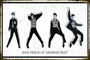 Tablica Ozdobna Blacha Elvis Presley JailhousRock