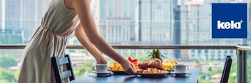 Миска для сервировки PHILIPA 4 компл. фарфор/бамбук