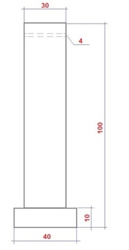 Штифт крепления привода, диаметр втулки 30, со шплинтом