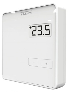 Regulator temperatury TECH ST-294 v1 Przewodowy pokojowy dwustanowy biały.
