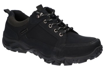 AMERICAN CLUB CY102 SOLIDNE TREKKINGI BUTY SKÓRZANE MĘSKIE CZARNE 43