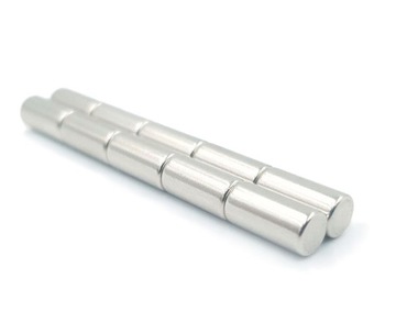 MAGNES NEODYMOWY WALCOWY 5x10 mm MOCNY, okrągły, krążek, HUNTER