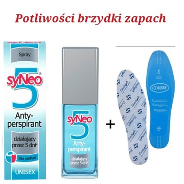 Antyperspirant spray Syneo 30 ml wkładki zapachowe