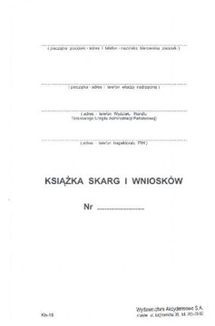 KSIĄŻKA SKARG I WNIOSKÓW