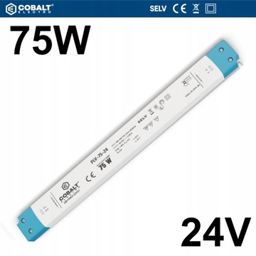 ZASILACZ DO TAŚM LED ULTRA SLIM IP20 PLV 75W 24V