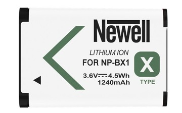 Батарея батареи. Newell для Sony NP-BX1 DSC-HX60 HX60V HX80 HX80V HX90 Зарядное устройство