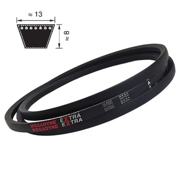 Pas pasek klinowy A/13 787 Li=820Lp Extra MEGADYNE 13x820