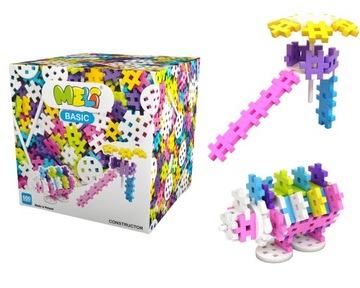 KLOCKI MELI BASIC WAFLE CONSTRUCTOR PINK 600 SZT.