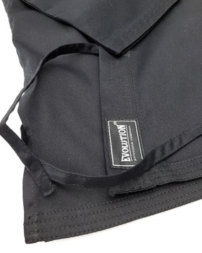 ЧЕРНОЕ КИМОНО ДЛЯ КАРАТЭ 8 УНЦИЙ + ПОЯС 150 см