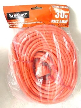 PRZEDŁUŻACZ OGRODOWY KRISHNER 30M 3X2,5MM 16A KR-1547