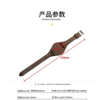 Genuine Leather Watch Band for Fossil Es4114