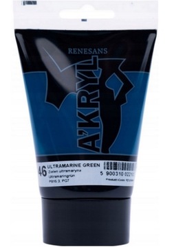 RENESANS A'KRYL Farba akrylowa 100 ml 46-Zieleń Ultramaryna