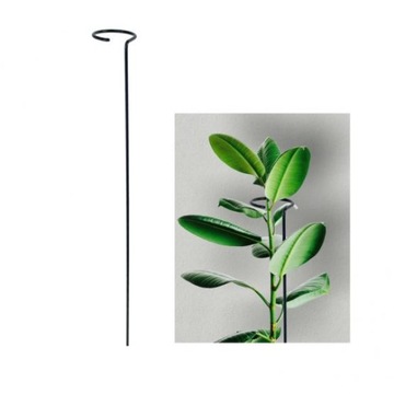 PODPORA TYCZKA POJEDYNCZA DO ROŚLIN METALOWA PIERŚCIEŃ 35 CM
