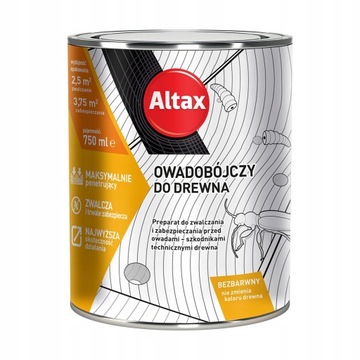 ALTAX HYLOTOX OWADOBÓJCZY DO DREWNA 750ml