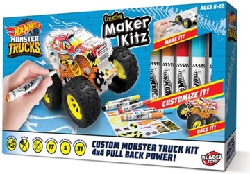 Набор HOT WHEELS BLADEZ СОЗДАЙ СВОЙ МОНСТР-ГРУЗОВИК с маркерами