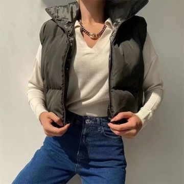 PB&ZA 2023 New Autumn and Winter Women's Down Vest