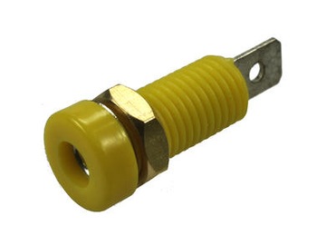 Gniazdo bananowe 4mm 24.244.3 żółte