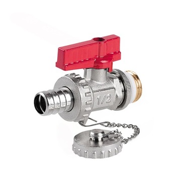 PERFEXIM ZAWÓR KULOWY SPUSTOWY MINI Z DŁAWIKIEM DO KOTŁA DN15 1/2