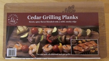 Доска из кедра для гриля ДОСКА КРАСНЫЙ КЕДР для ГРИЛЯ - 2 ДОСКИ