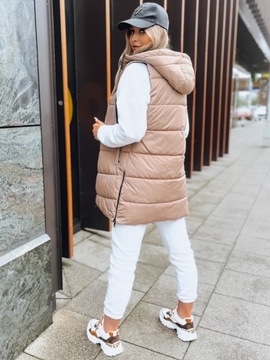 ЖИЛЕТ СТЕГАНЫЙ ЖЕНСКИЙ С КАПЮШОНОМ, размер. М