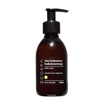 ФРАКЦИОНИРОВАННОЕ КОКОСОВОЕ МАСЛО ДЛЯ МАССАЖА ТЕЛА СУХАЯ КОЖА 200 МЛ ECOSPA