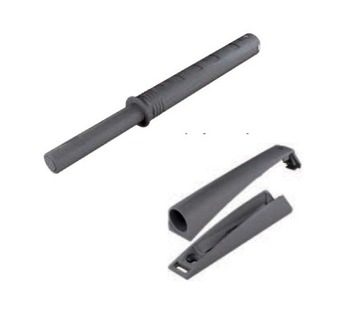 Бампер K-Push, длинный, 37 мм, прочный, антрацитовый, с резинкой TIP-ON и адаптером.