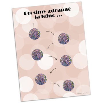 KARTKA ZDRAPKA podziękowanie dla nauczyciela