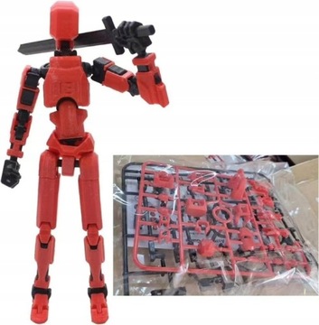 Многосуставной подвижный робот 3D-печатный манекен Toyslucky 13 Dummy Action