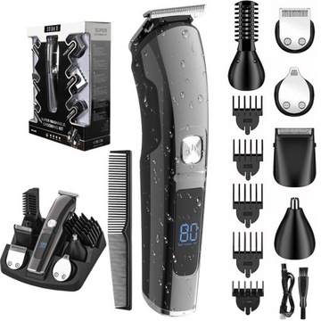 11W1 MASZYNKA DO STRZYŻENIA TRYMER WODODPORNA DO BRODY WŁOSÓW BARBER USB