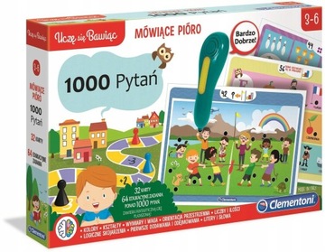 CLEMENTONI MÓWIĄCE PIÓRO 1000 PYTAŃ PRZEDSZKOLA