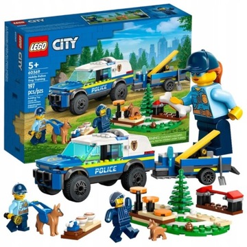 LEGO CITY SZKOLENIE PSÓW POLICYJNYCH KLOCKI LEGO POLICJA FIGURKI PREZENT