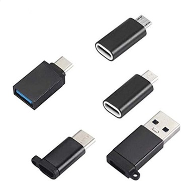 Zestaw 5 adapterów USB-C na USB 3.0, USB-C (mski)