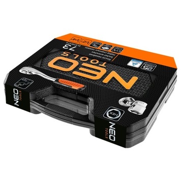 ZESTAW KLUCZY KLUCZE NASADOWE NEO 73SZT WALIZKA