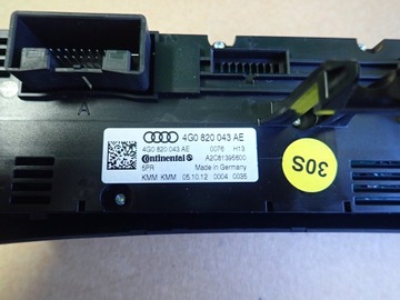 AUDI A6 A7 4G PANEL KLIMATIZACE 4G0820043AE