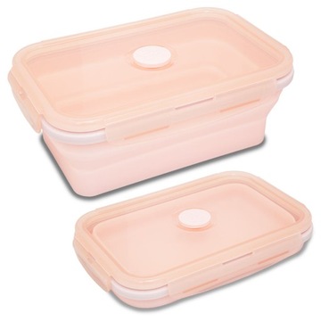 LUNCHBOX SILIKONOWY SKŁADANY COOLPACK POWDER PEACH