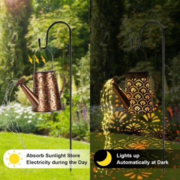 LAMPA SOLARNA DO OGRODU KONEWKA LAMPKI LED OŚWIETLENIE OGRODOWE ZEWNĘTRZNE