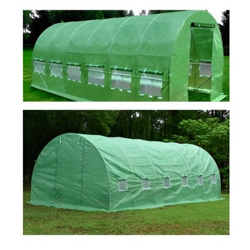 САДОВАЯ ФОЛЬГА ТУННЕЛЬ ТЕПЛИЦА 6x3м 18м2 ОЦИНКОВАННАЯ + КАПЕЛЬНАЯ ЛИНИЯ ШЛАНГ 12м