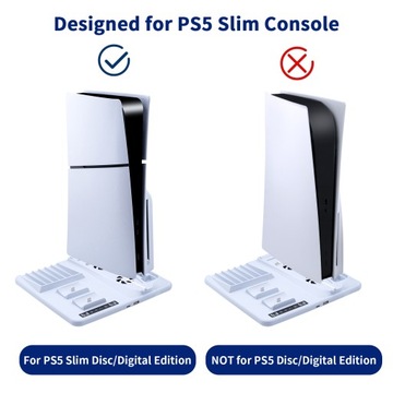 Многофункциональная охлаждающая подставка для консоли PS5 Slim Disc/Digital